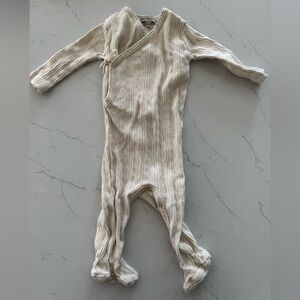 Bebe Organic Pointelle wrap overall